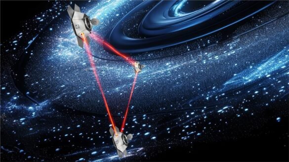 Thanks to its newly tilted orbit around the Sun, the European Space Agency-led Solar Orbiter spacecraft is the first to image the Sun’s poles from outside the ecliptic plane. Solar Orbiter’s unique viewing angle will change our understanding of the Sun’s magnetic field, the solar cycle and the workings of space weather. Any image you have ever seen of the Sun was taken from around the Sun’s equator. This is because Earth, the other planets, and all other operational spacecraft orbit the Sun within a flat disc around the Sun called the ecliptic plane. By tilting its orbit out of this plane, Solar Orbiter reveals the Sun from a whole new angle. The video above compares Solar Orbiter’s view (in yellow) with the one from Earth (grey), on 23 March 2025. At the time, Solar Orbiter was viewing the Sun from an angle of 17° below the solar equator, enough to directly see the Sun’s south pole. Over the coming years, the spacecraft will tilt its orbit even further, so the best views are yet to come. “Today we reveal humankind’s first-ever views of the Sun’s pole,” says Prof. Carole Mundell, ESA's Director of Science. “The Sun is our nearest star, giver of life and potential disruptor of modern space and ground power systems, so it is imperative that we understand how it works and learn to predict its behaviour. These new unique views from our Solar Orbiter mission are the beginning of a new era of solar science.” All eyes on the Sun’s south pole The collage above shows the Sun’s south pole as recorded on 16–17 March 2025, when Solar Orbiter was viewing the Sun from an angle of 15° below the solar equator. This was the mission’s first high-angle observation campaign, a few days before reaching its current maximum viewing angle of 17°. The images shown above were taken by three of Solar Orbiter’s scientific instruments: the Polarimetric and Helioseismic Imager (PHI), the Extreme Ultraviolet Imager (EUI), and the Spectral Imaging of the Coronal Environment (SPICE) instrument. Click on the image to zoom in and see video versions of the data. “We didn’t know what exactly to expect from these first observations – the Sun’s poles are literally terra incognita,” says Prof. Sami Solanki, who leads the PHI instrument team from the Max Planck Institute for Solar System Research (MPS) in Germany. The instruments each observe the Sun in a different way. PHI images the Sun in visible light (top left) and maps the Sun’s surface magnetic field (top centre). EUI images the Sun in ultraviolet light (top right), revealing the million-degree charged gas in the Sun’s outer atmosphere, the corona. The SPICE instrument (bottom row) captures light coming from different temperatures of charged gas above the Sun’s surface, thereby revealing different layers of the Sun's atmosphere. By comparing and analysing the complementary observations made by these three imaging instruments, we can learn about how material moves in the Sun’s outer layers. This may reveal unexpected patterns, such as polar vortices (swirling gas) similar to those seen around the poles of Venus and Saturn. These groundbreaking new observations are also key to understanding the Sun’s magnetic field and why it flips roughly every 11 years, coinciding with a peak in solar activity. Current models and predictions of the 11-year solar cycle fall short of being able to predict exactly when and how powerfully the Sun will reach its most active state.