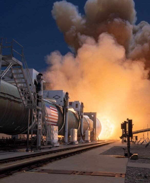 NGC Tests Most Powerful Segmented Solid Rocket Booster Ever Built